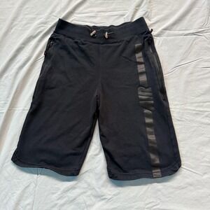 Nike‎ Shorts Mens XS Black Air Spell Out Logo Zip Pockets Athletic Drawstring